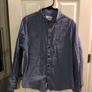 Goodfellow men’s large blue button down shirt